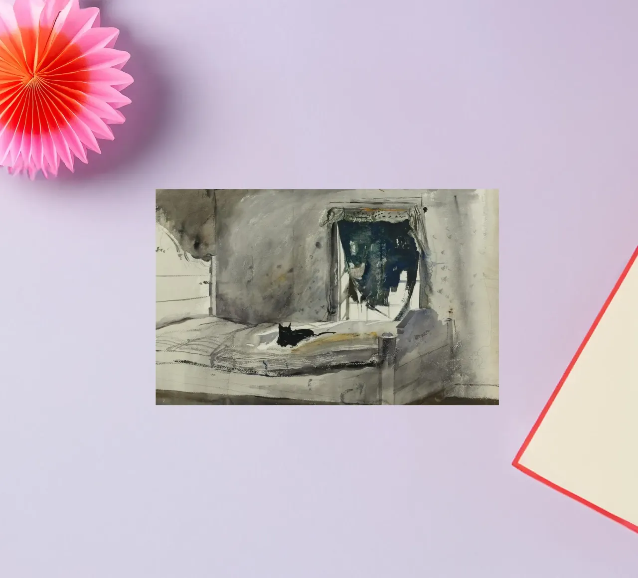 Camera da letto di Andrew Wyeth adesivo da Classicprint