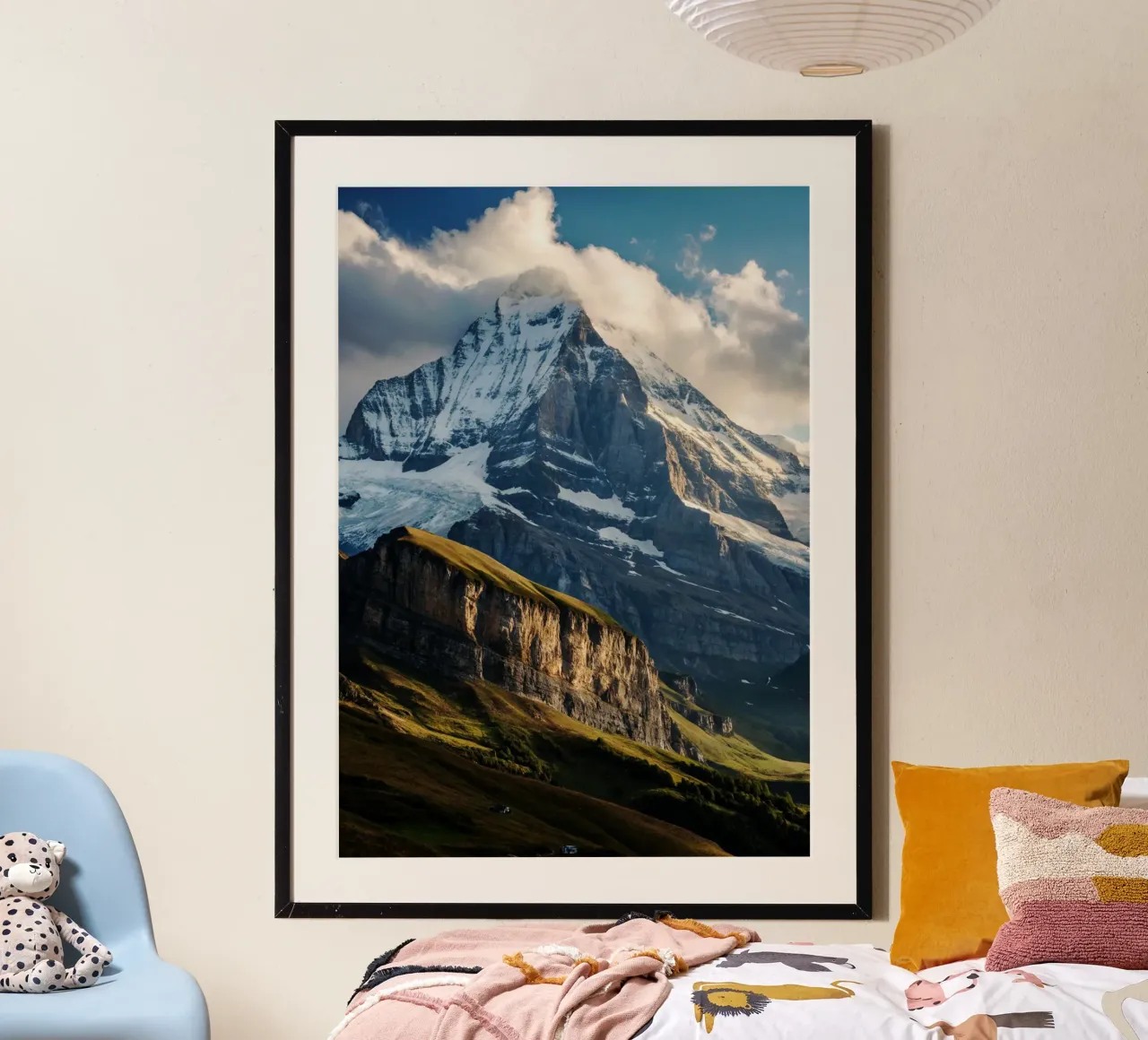 Monte Eiger Vista Fotografia naturalistica poster con telaio in alluminio da SerongSoulS