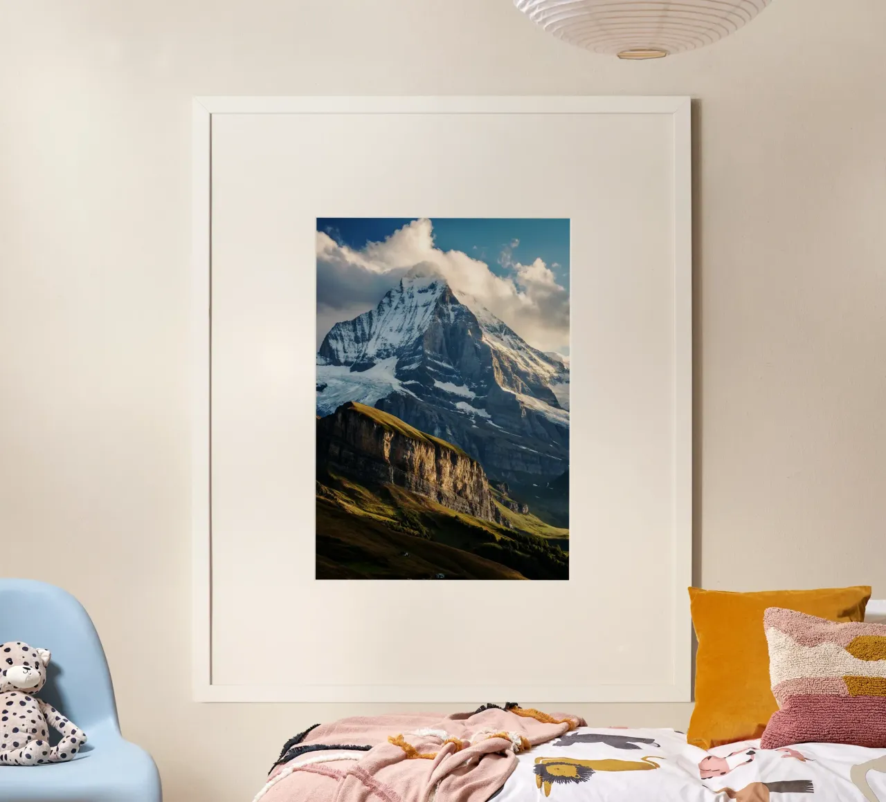 Monte Eiger Vista Fotografia naturalistica poster con telaio in alluminio da SerongSoulS