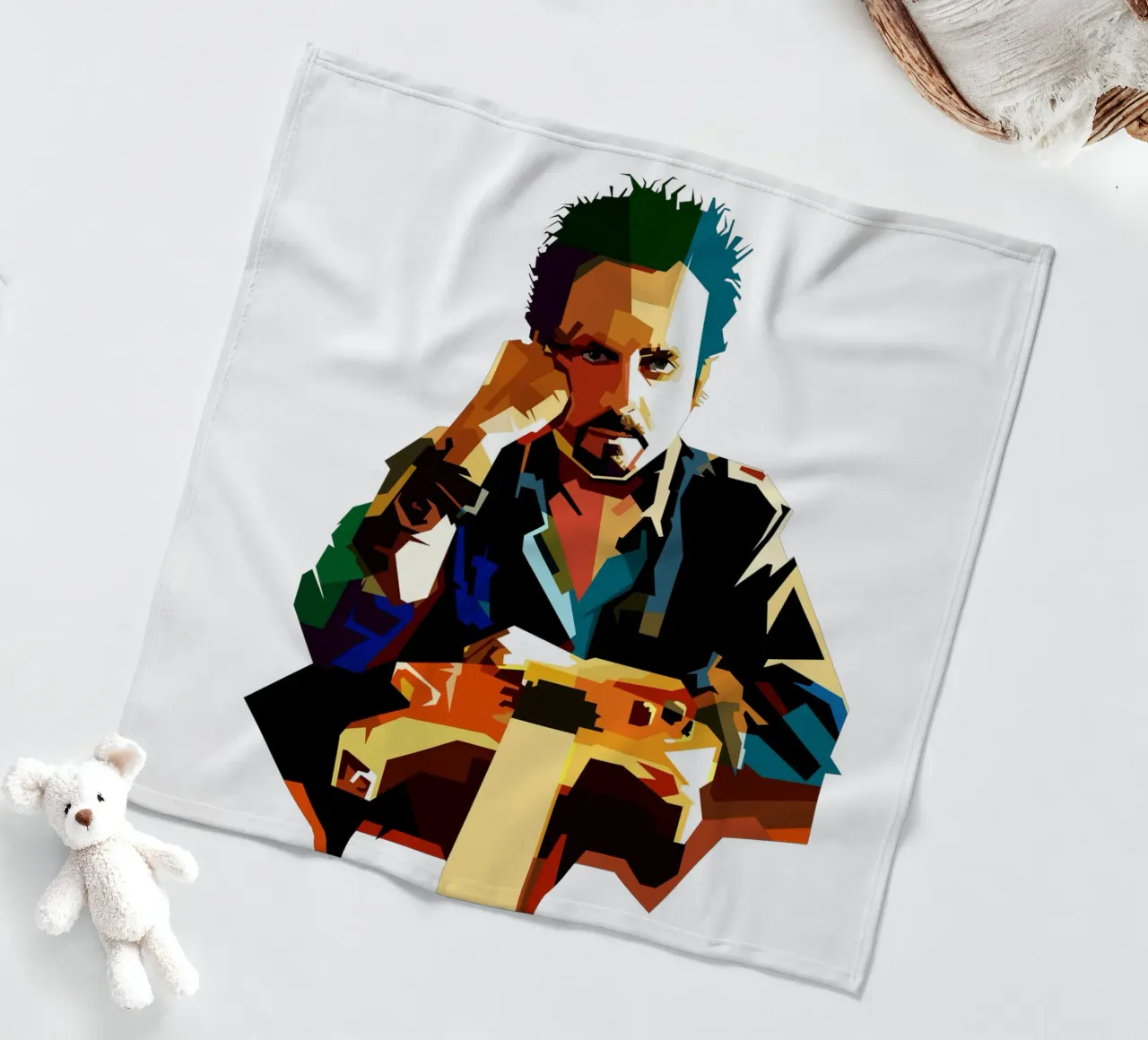 Steve Lukather Chitarra Progressive Rock Retro Trending Now coperta in pile da Artkreator