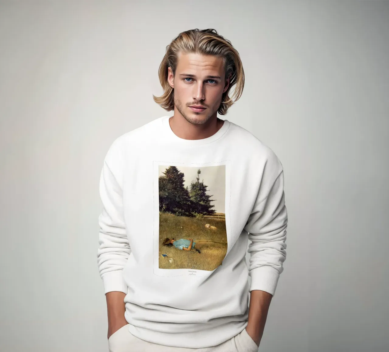 Andrew Wyeth Distant Thunder sweatshirt by Classicprint