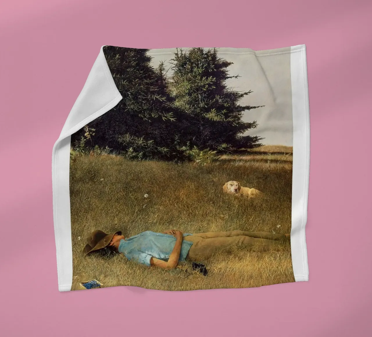 Andrew Wyeth Distant Thunder fleece blanket by Classicprint