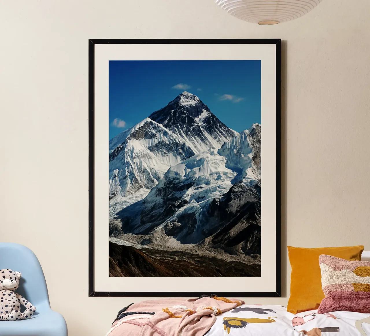 Vista sul Monte Everest Fotografia naturalistica poster con telaio in alluminio da SerongSoulS