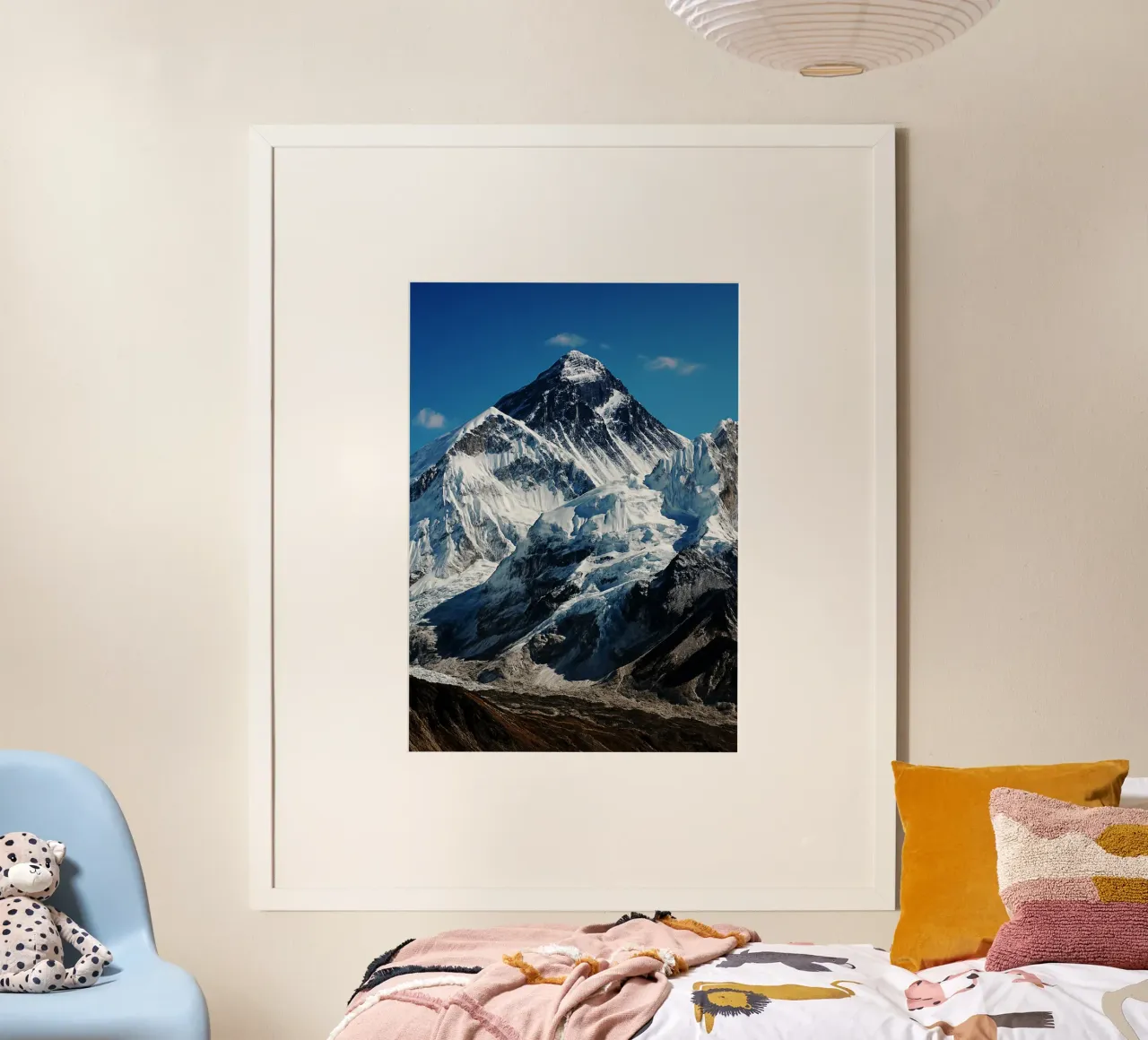 Vista sul Monte Everest Fotografia naturalistica poster con telaio in alluminio da SerongSoulS