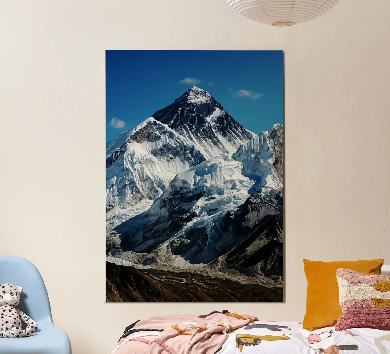 Vista sul Monte Everest Fotografia naturalistica poster con telaio in alluminio da SerongSoulS
