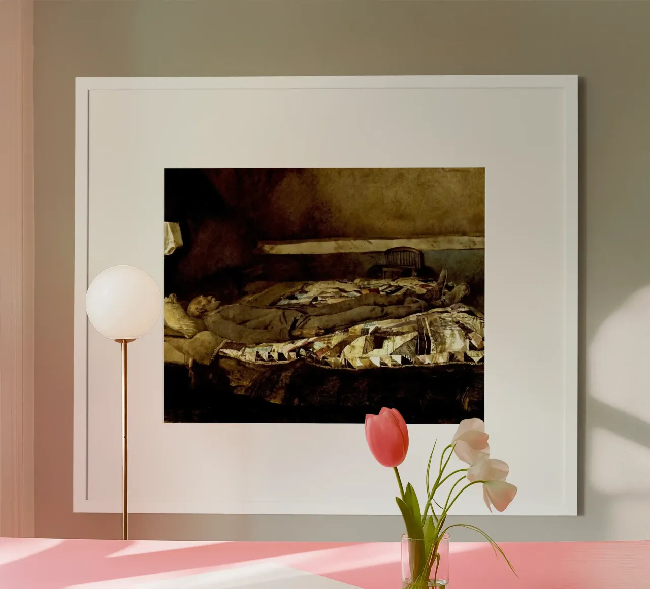 Sala Andrew Wyeth Garret poster con telaio in legno da Classicprint