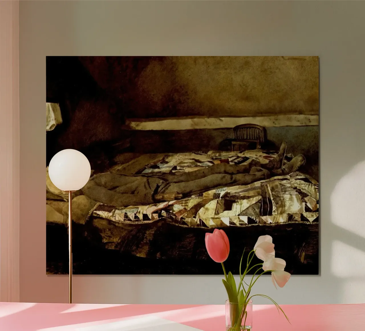 Sala Andrew Wyeth Garret poster con telaio in legno da Classicprint