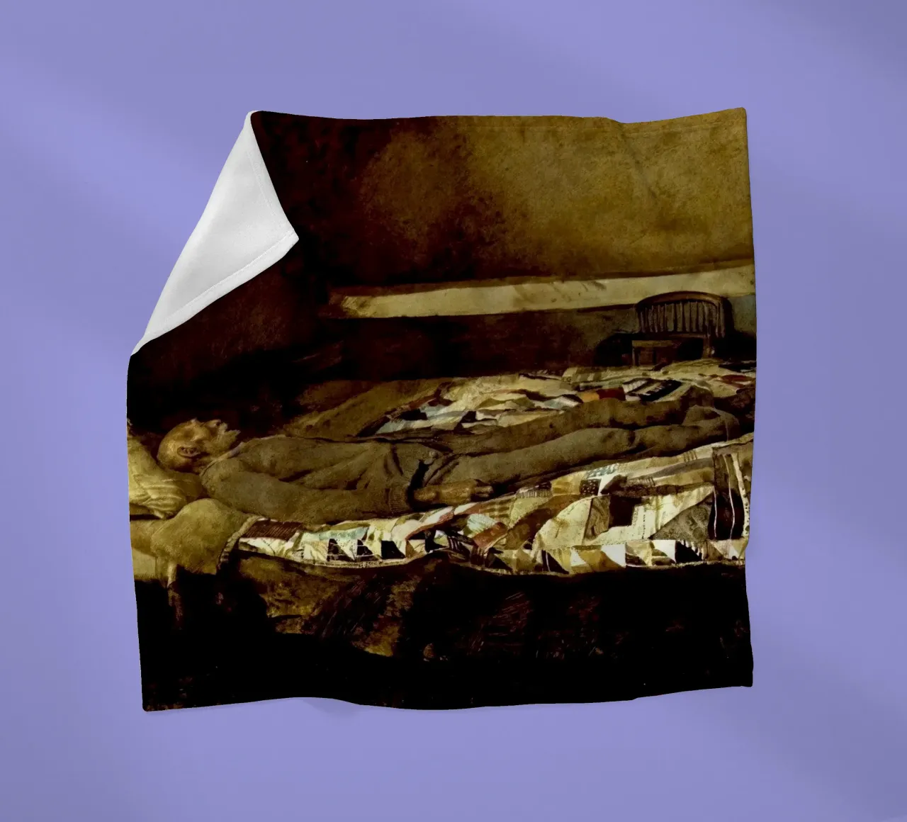 Andrew Wyeth Garret Room fleece blanket by Classicprint