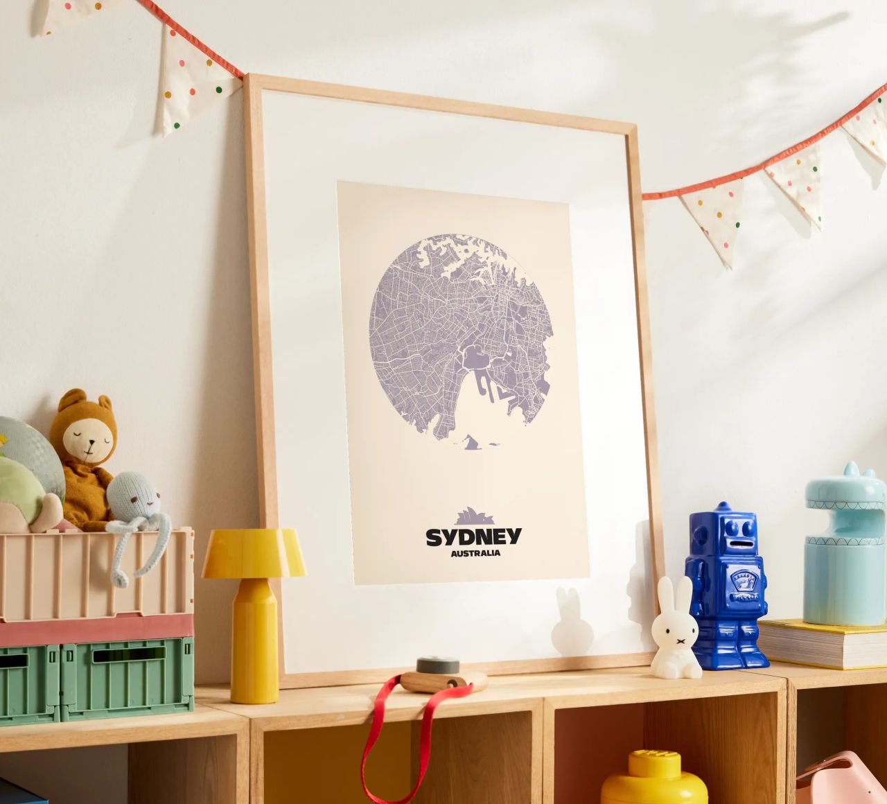 Sydney Urban Curve - City Circles poster by MOOODZART