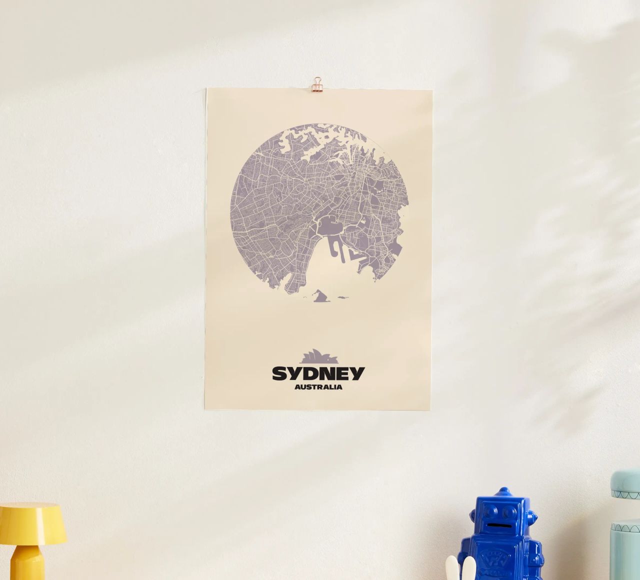 Sydney Urban Curve - City Circles poster by MOOODZART