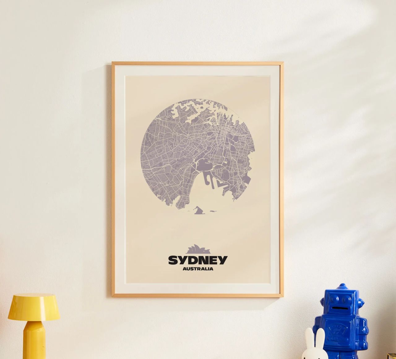 Sydney Urban Curve - City Circles poster by MOOODZART
