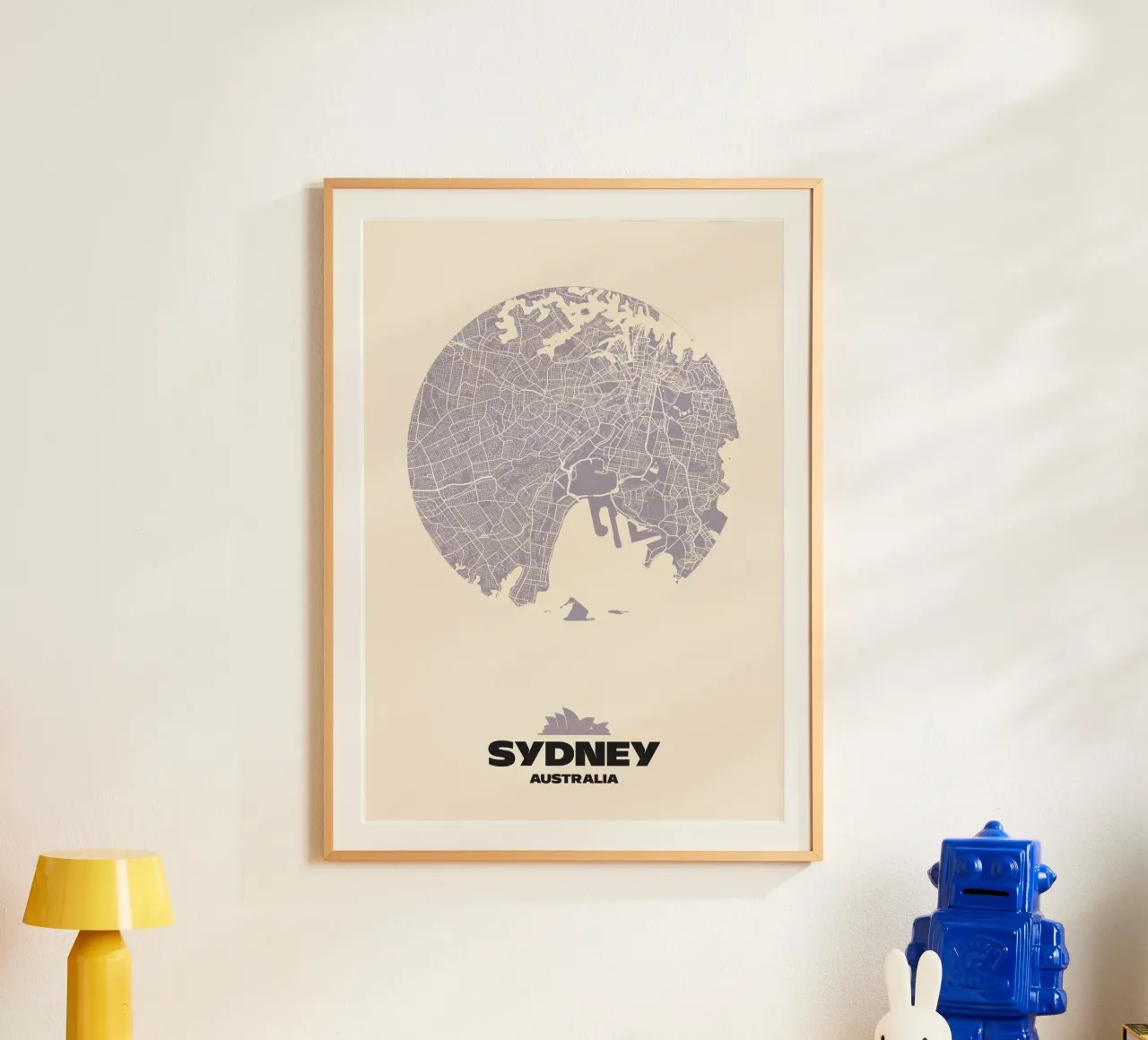 Sydney Urban Curve - City Circles poster by MOOODZART