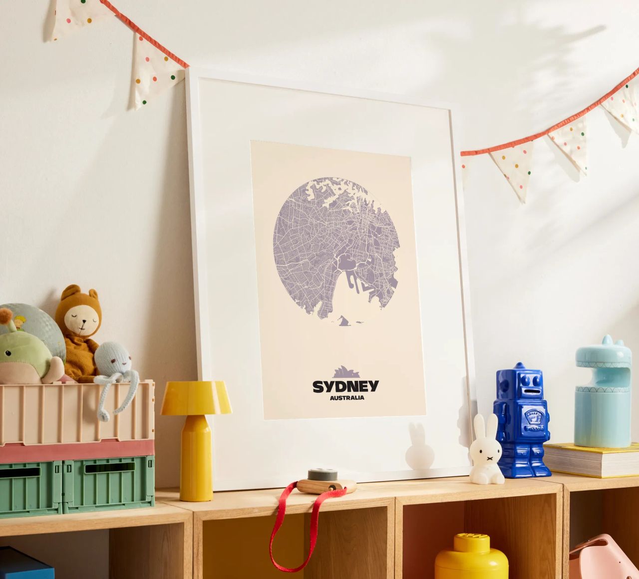 Sydney Urban Curve - City Circles poster by MOOODZART