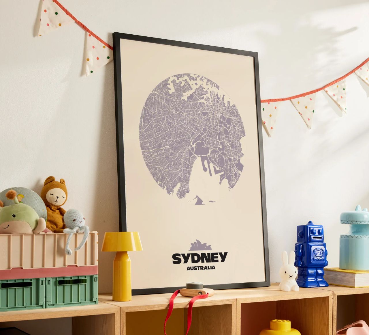 Sydney Urban Curve - City Circles poster by MOOODZART