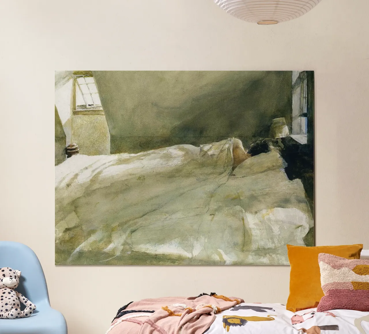 Andrew Wyeth ragazza la camera da letto carta hahnemühle da Classicprint