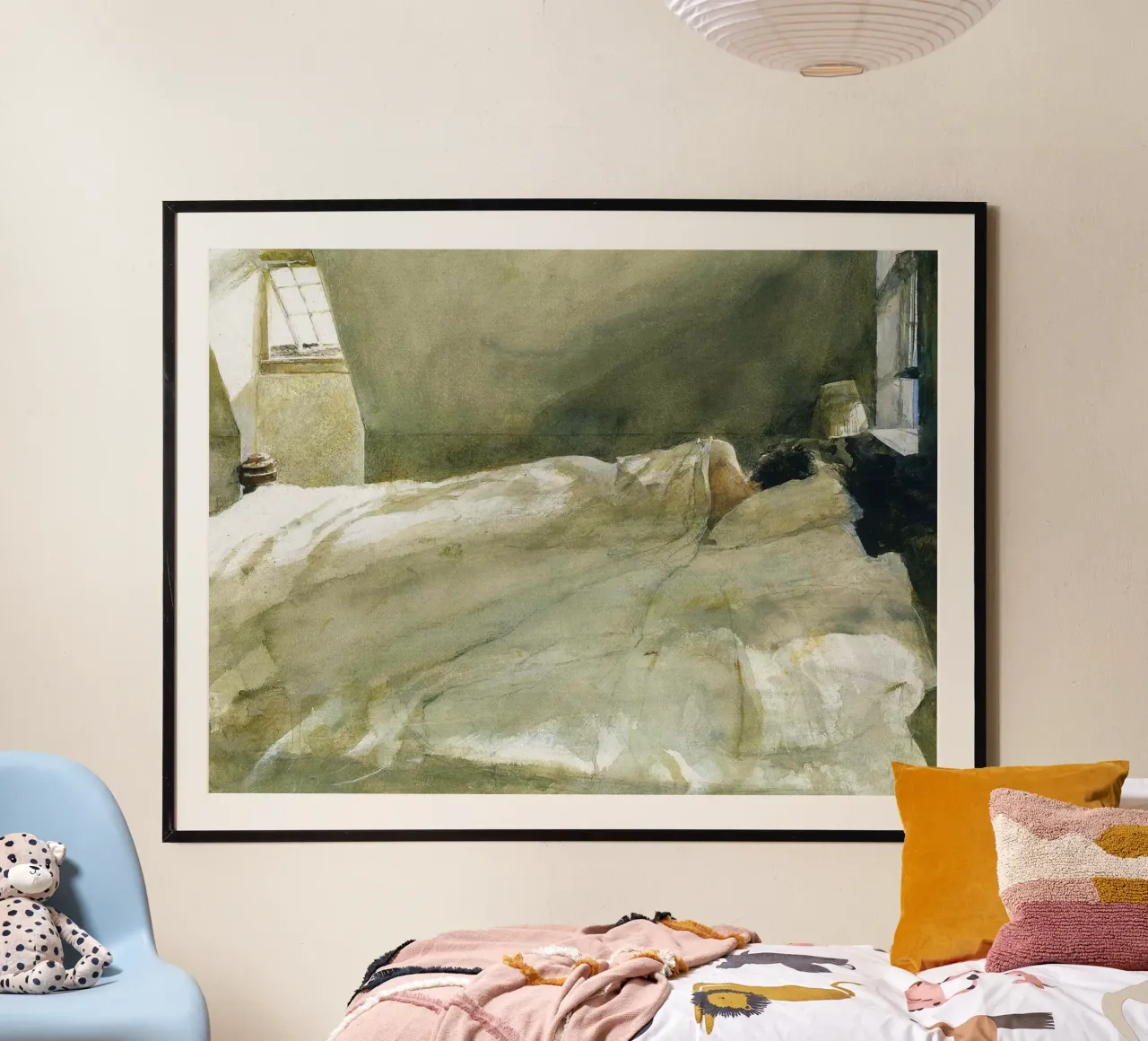 Andrew Wyeth ragazza la camera da letto carta hahnemühle da Classicprint