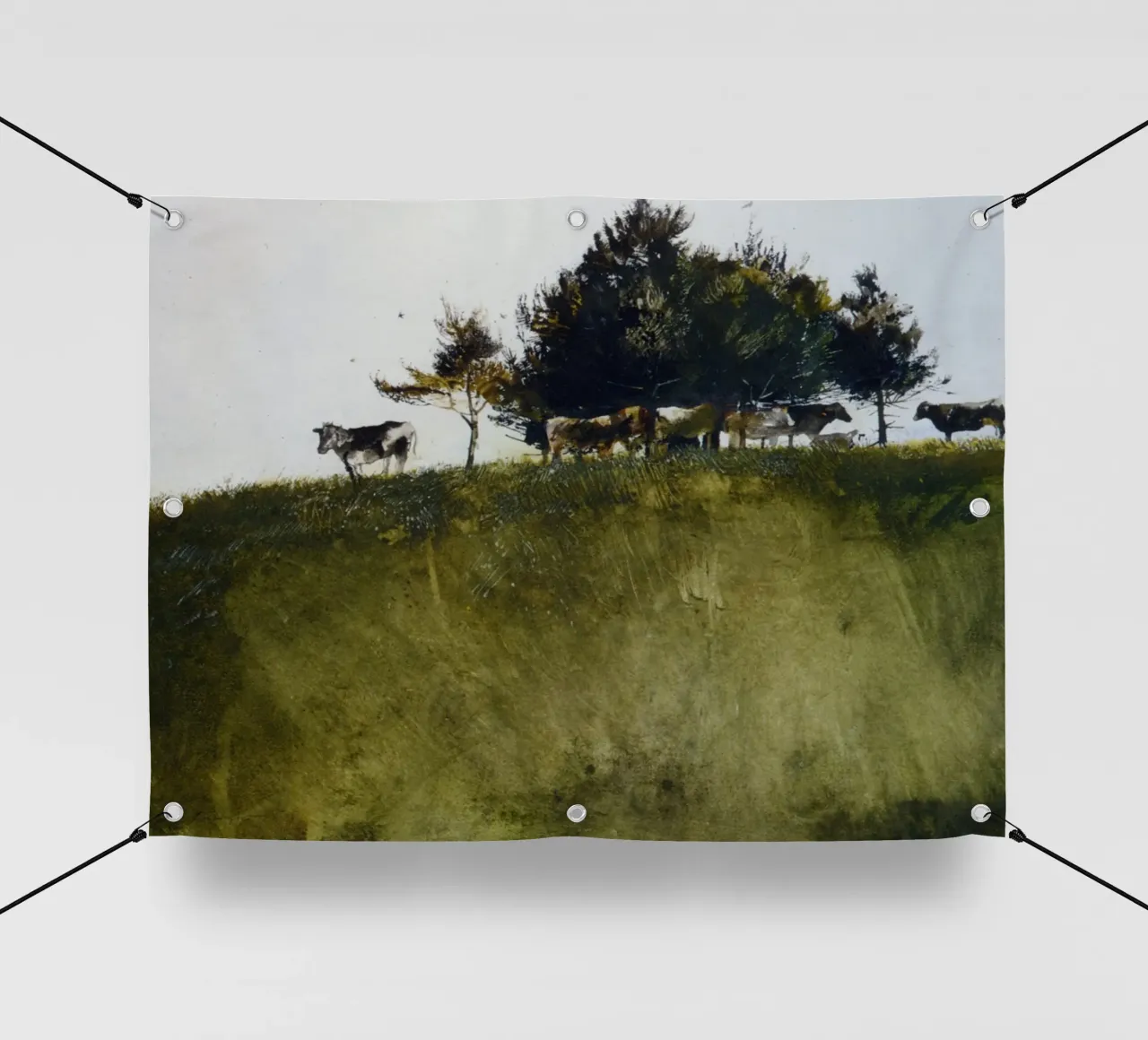 Andrew Wyeth Alberi ombrosi telo in pvc da Classicprint