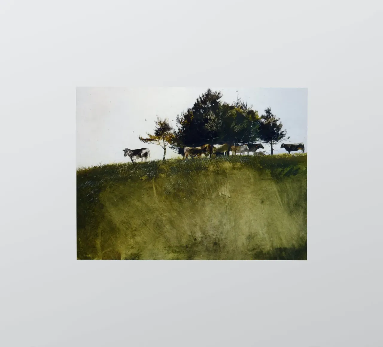 Andrew Wyeth Shadey Trees sticker by Classicprint