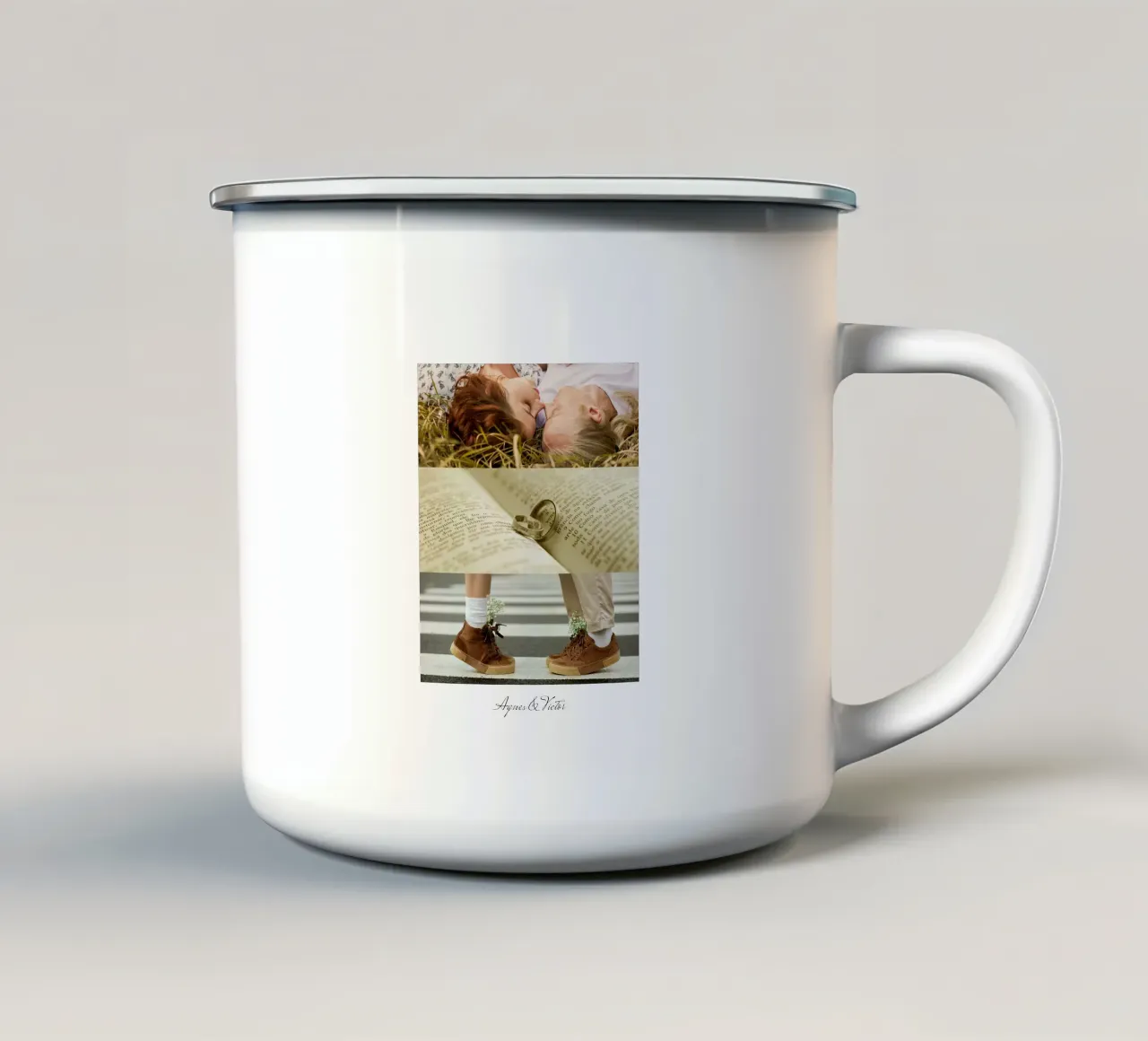 Regali personalizzati per coppie tazza in smalto da NEWEST CUSTOM SHOP