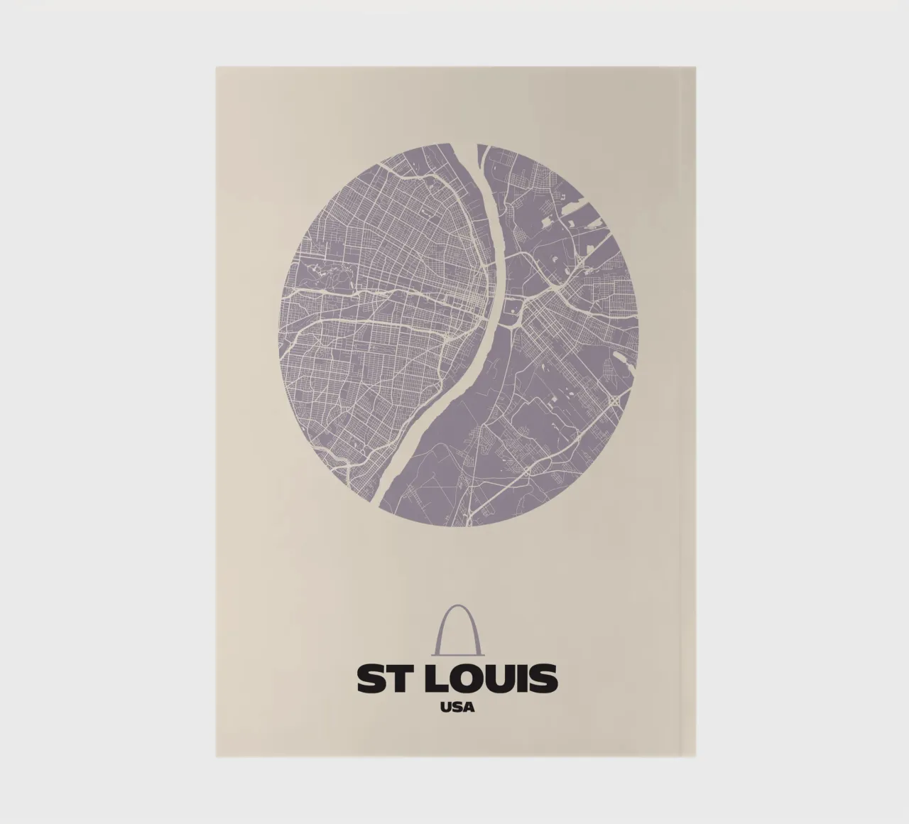 St. Louis – Urban Arch - City Circles Notizbuch von MOOODZART