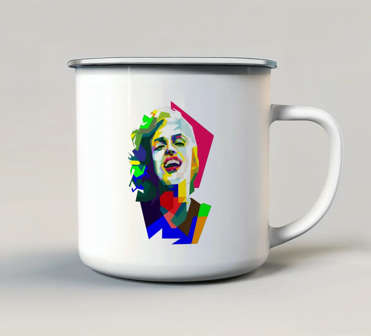 Marilyn Monroe Mooie Actrice WPAP Nu Trending emaille mok van Artkreator