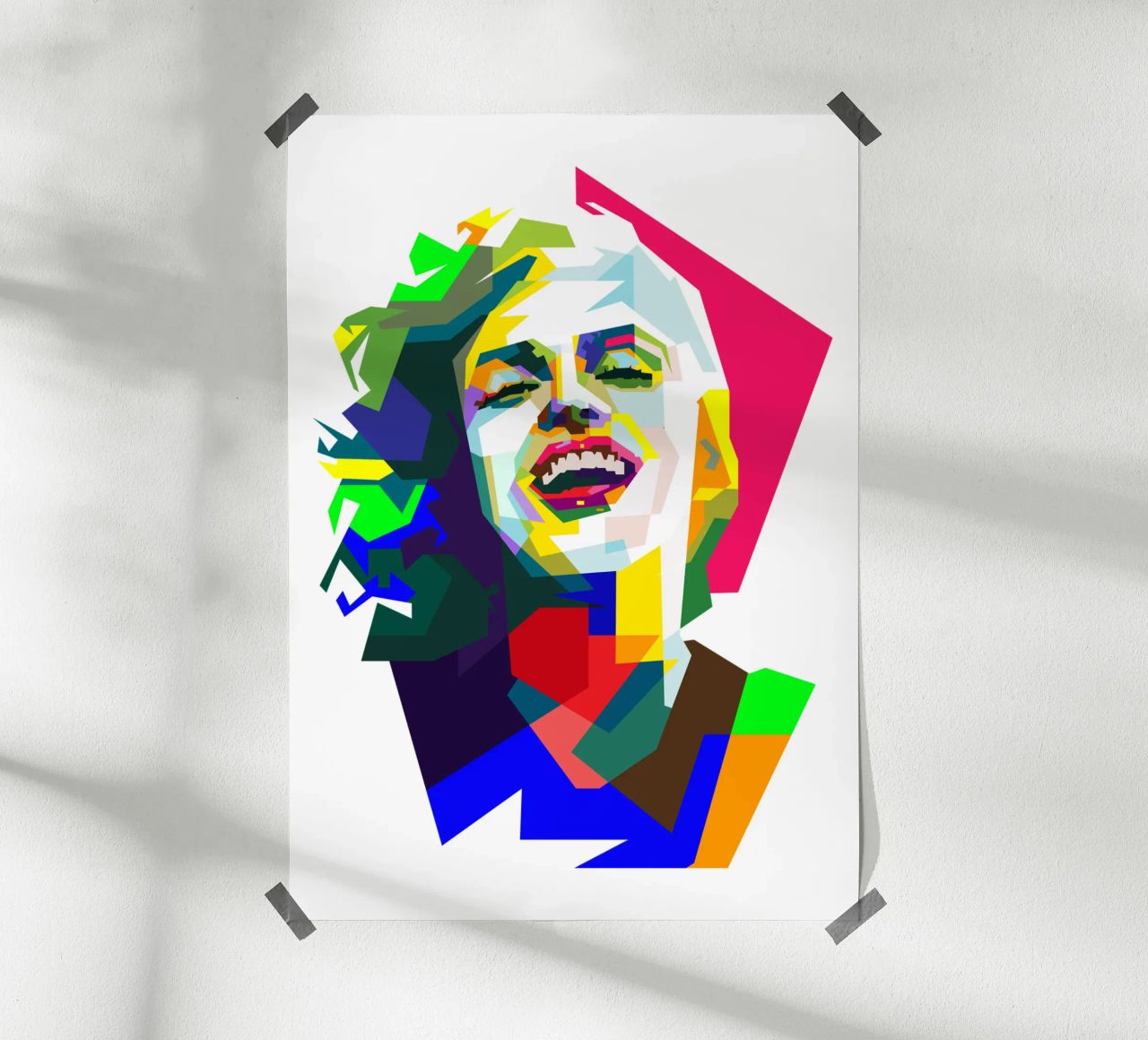 Marilyn Monroe bellissima attrice WPAP Trending Now poster da Artkreator