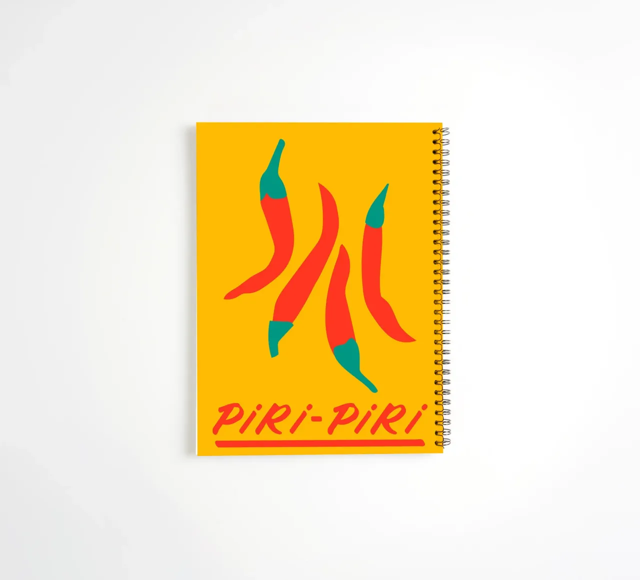 Piri Piri spiral notebook by Mariery Young