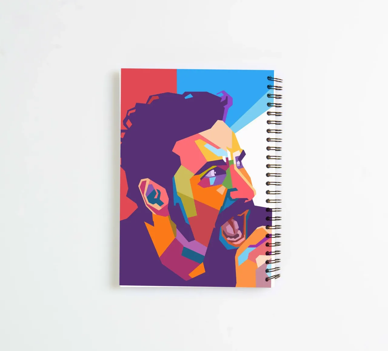 Serj Tankian pop art portrait spiral notebook by Hantamrata