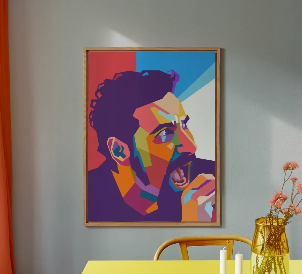 Serj Tankian pop art portrait forex plate by Hantamrata