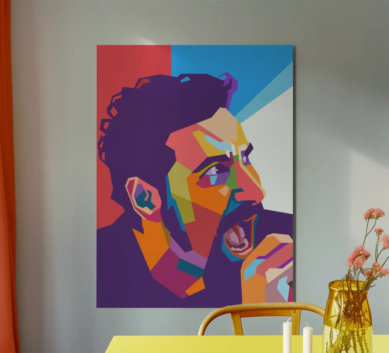 Serj Tankian pop art portrait forex plate by Hantamrata