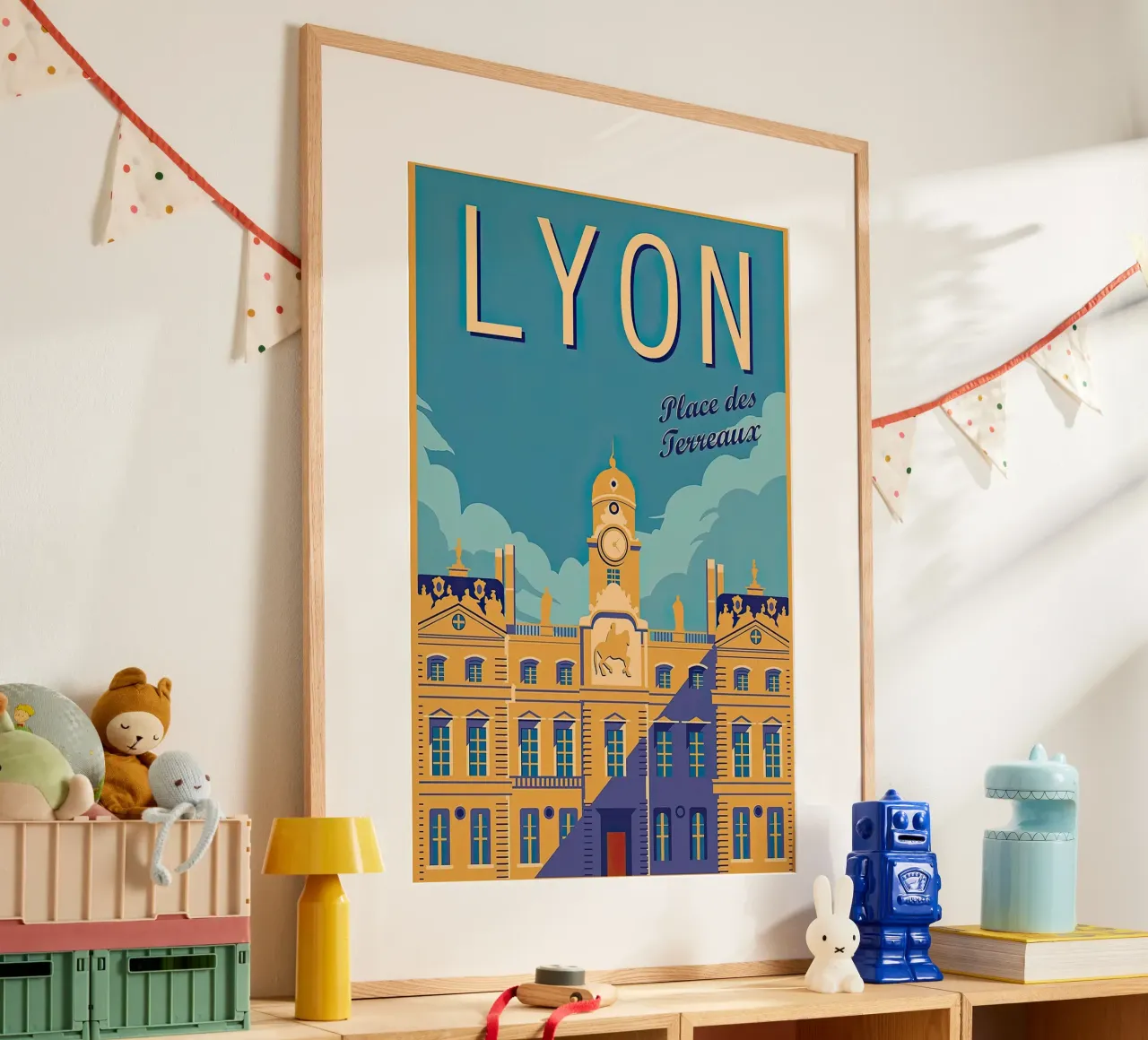 Trvel - Lione Place Des Terreaux poster da busaw
