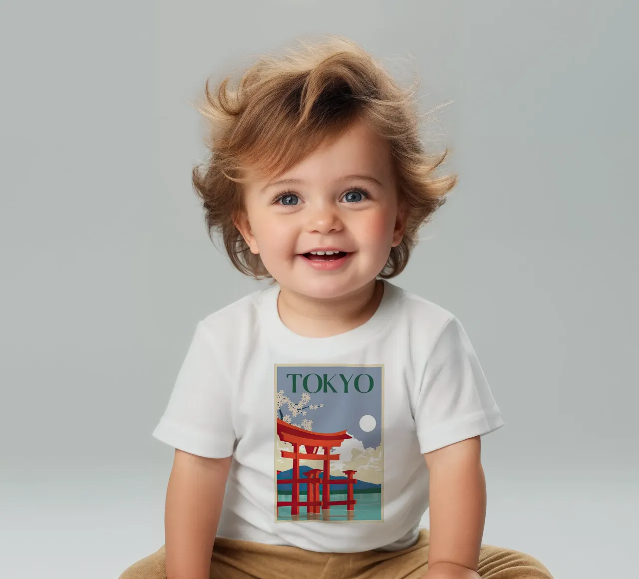 Travel - Tokyo Japanesse baby t-shirt by busaw