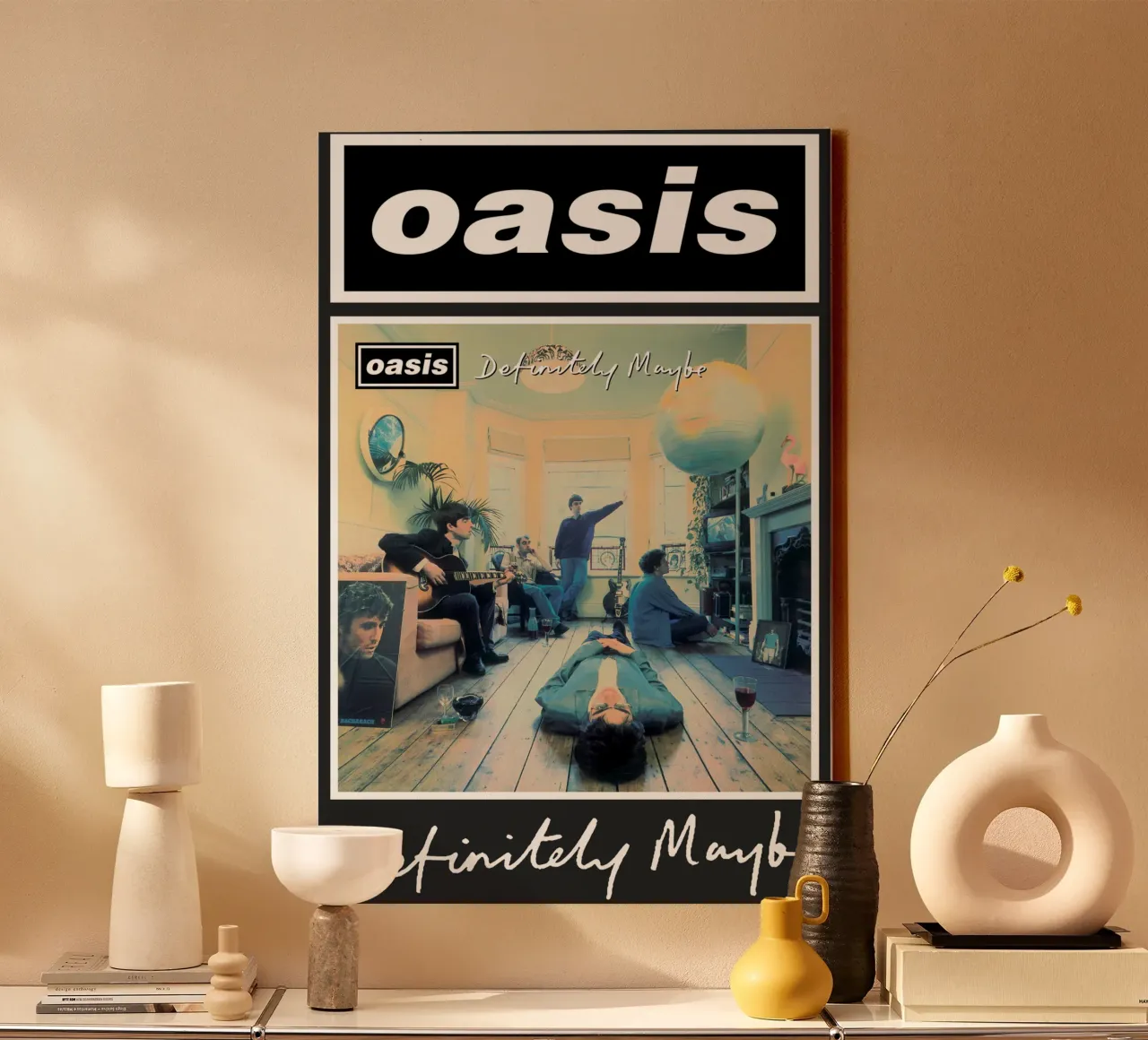 Oasis Sicuramente Forse tela con Cornice a cassetta da hendrikklamb