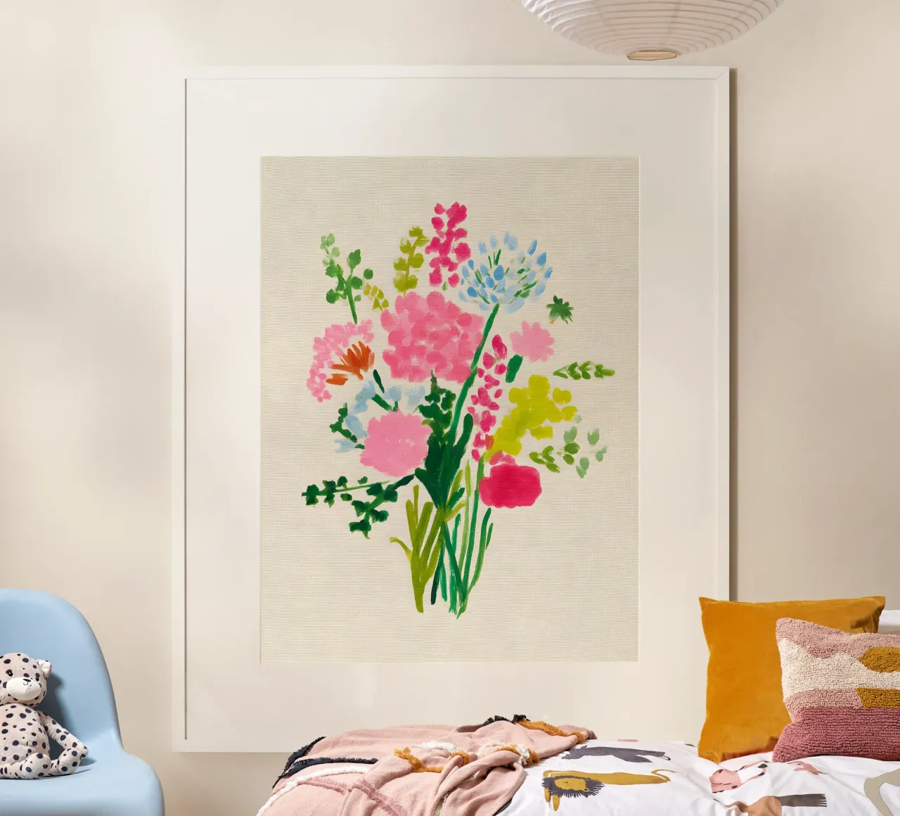 Summer Bouquet poster con telaio in alluminio da Gypsy Galleria
