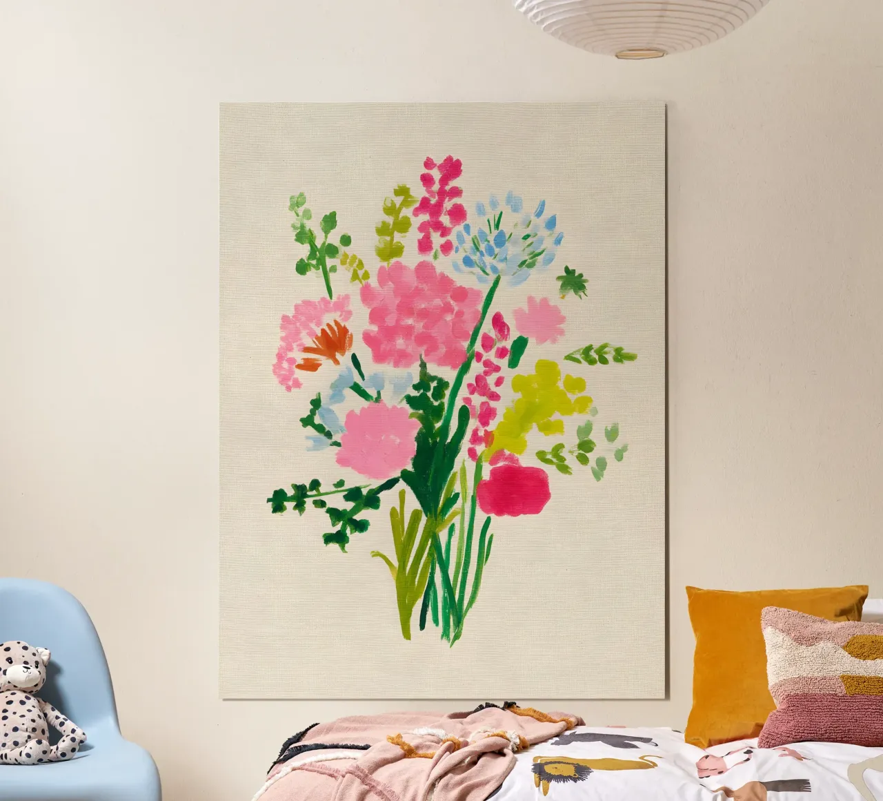 Summer Bouquet poster con telaio in alluminio da Gypsy Galleria