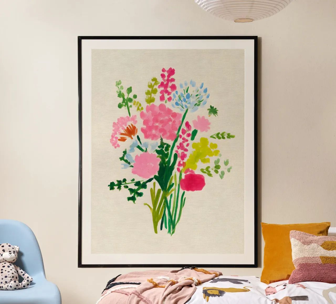 Summer Bouquet poster con telaio in alluminio da Gypsy Galleria