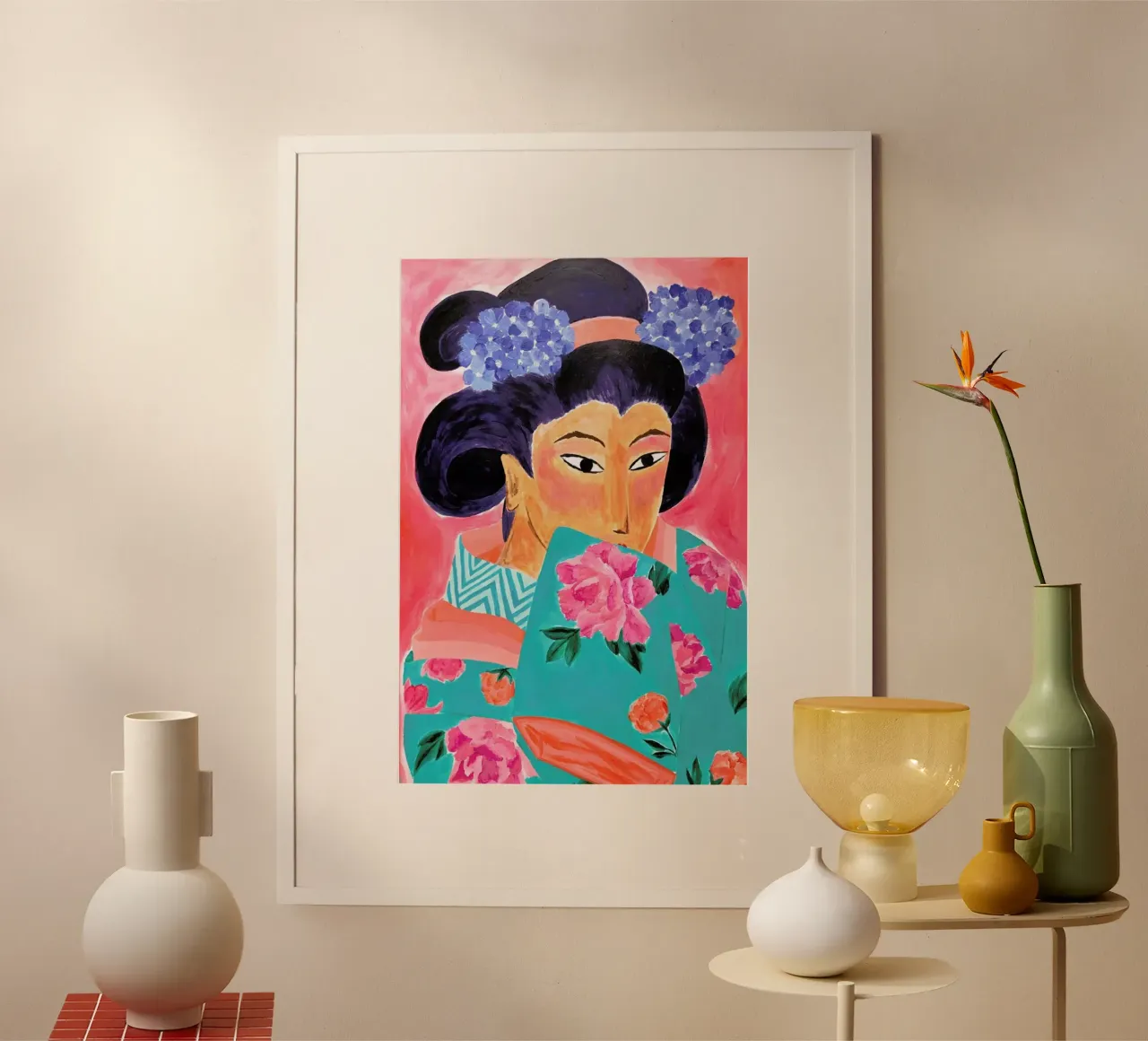 Suteki Na Hito poster con telaio in alluminio da Berserk Prints by Maria M.C.