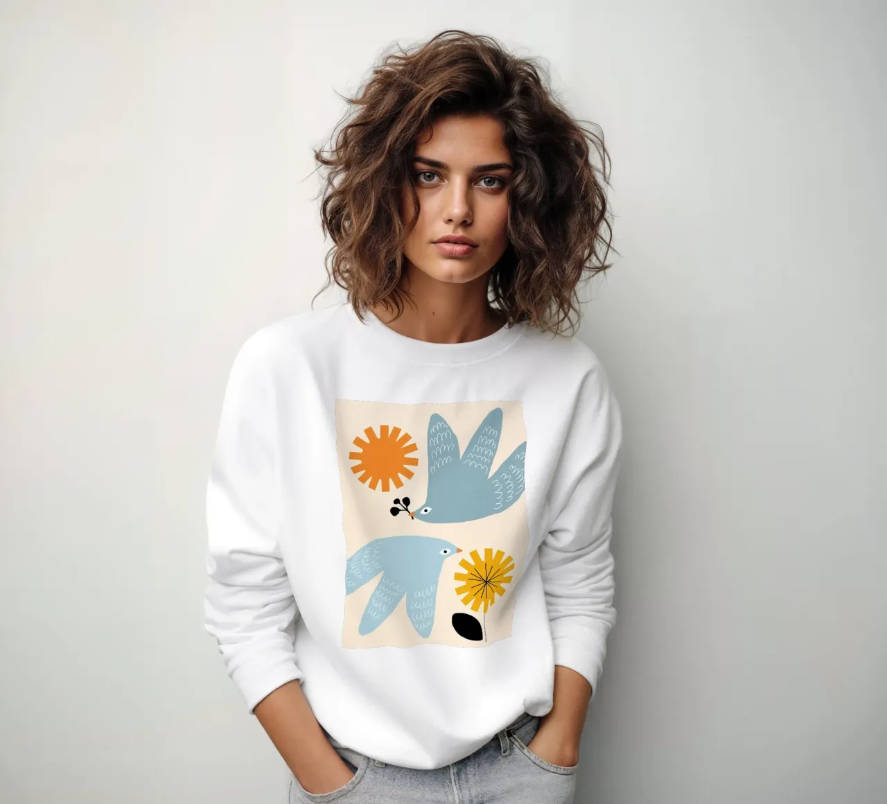 Flirting with Spring Sweatshirt von Gale Switzer