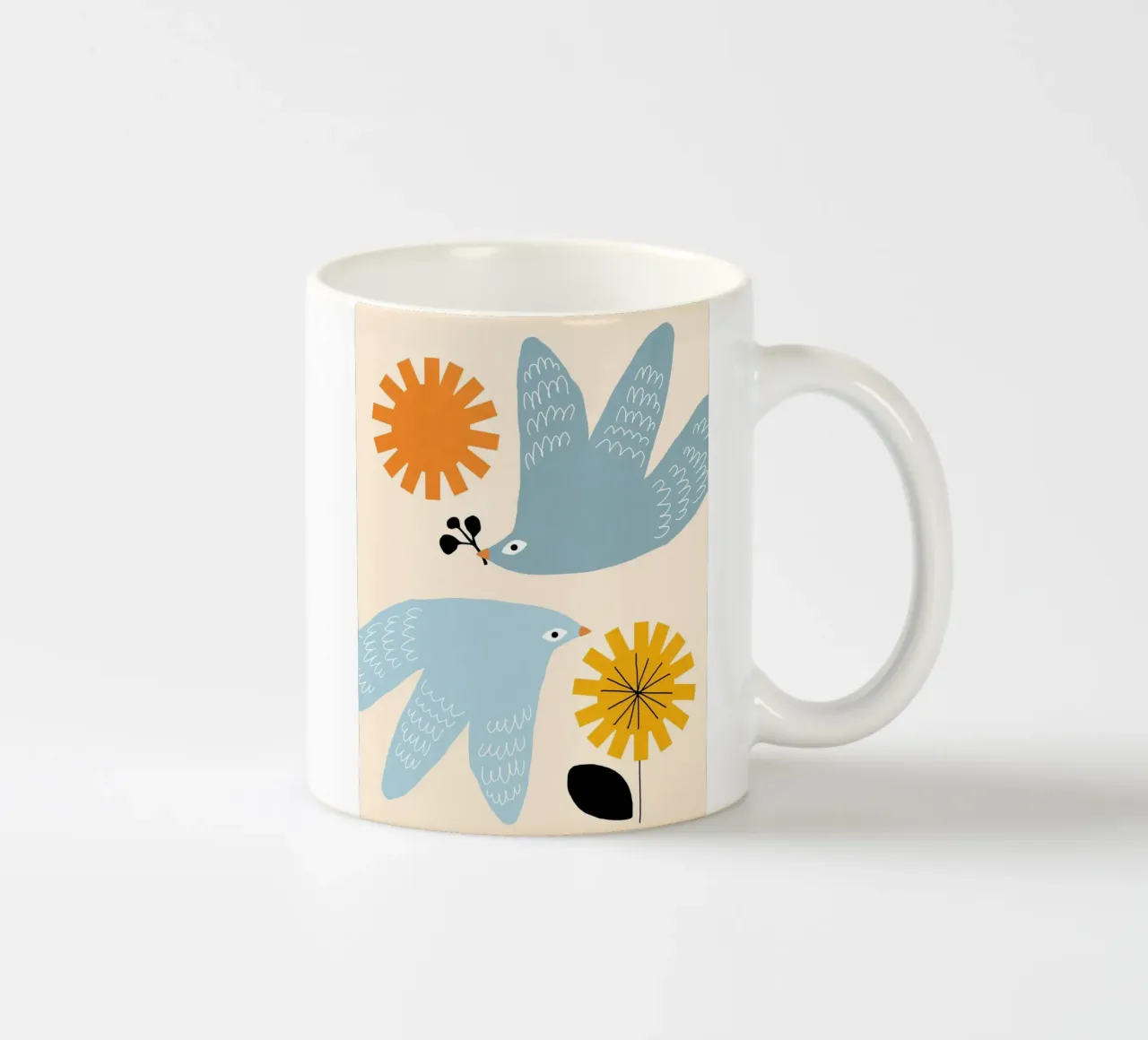 Flirting with Spring mug en céramique de Gale Switzer