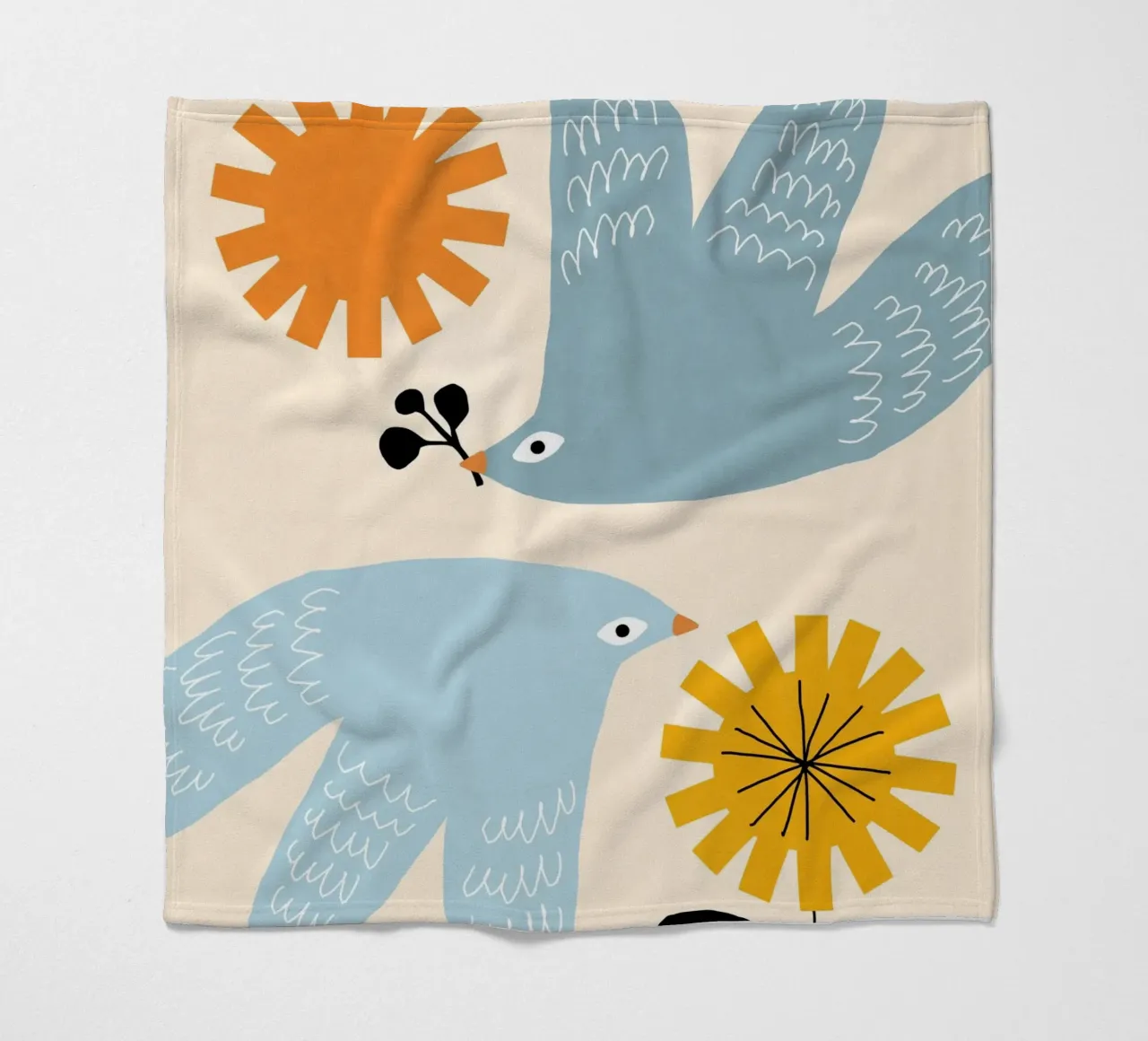 Flirting with Spring manta de franela de Gale Switzer