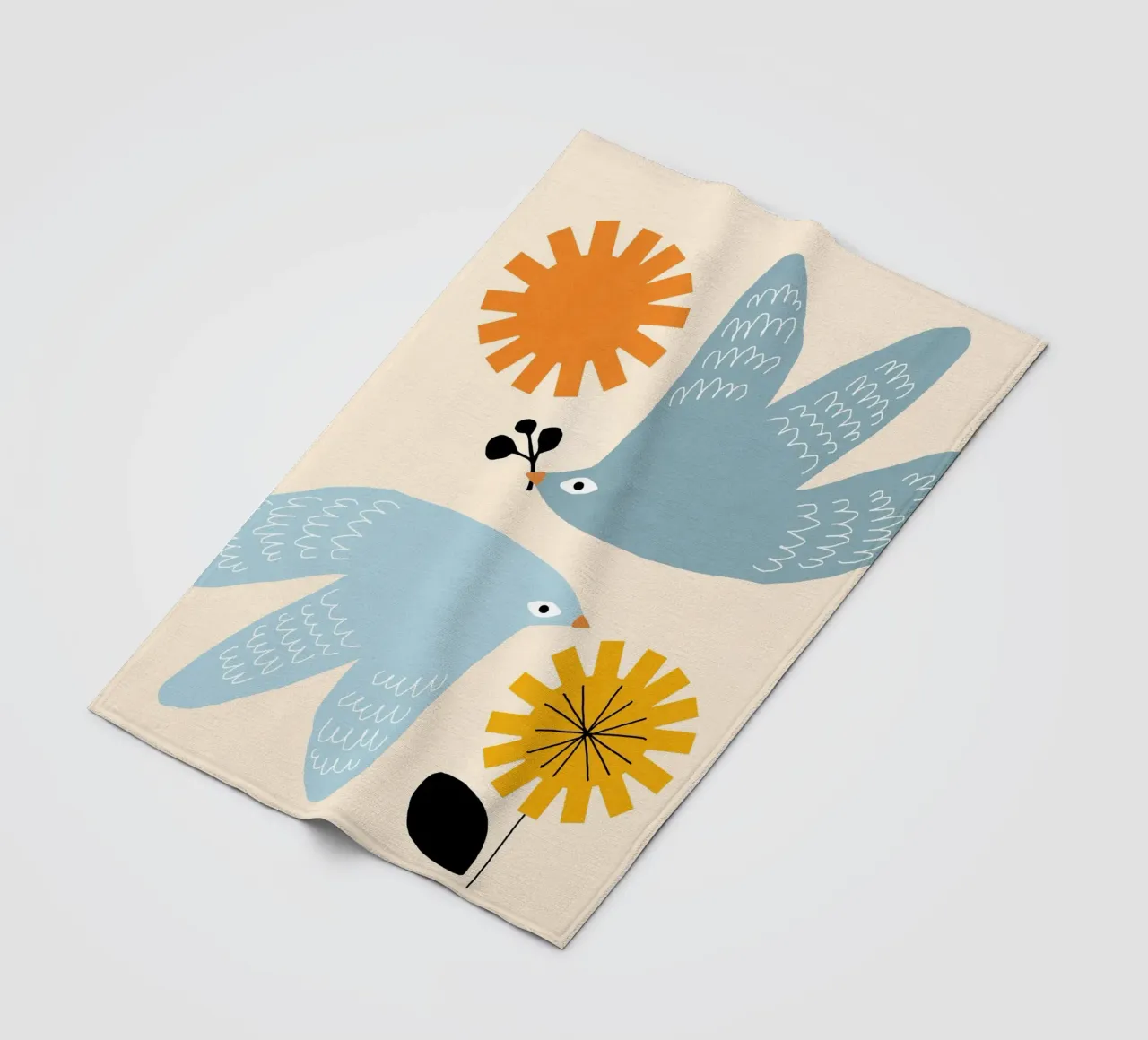 Flirting with Spring coperta in pile da Gale Switzer