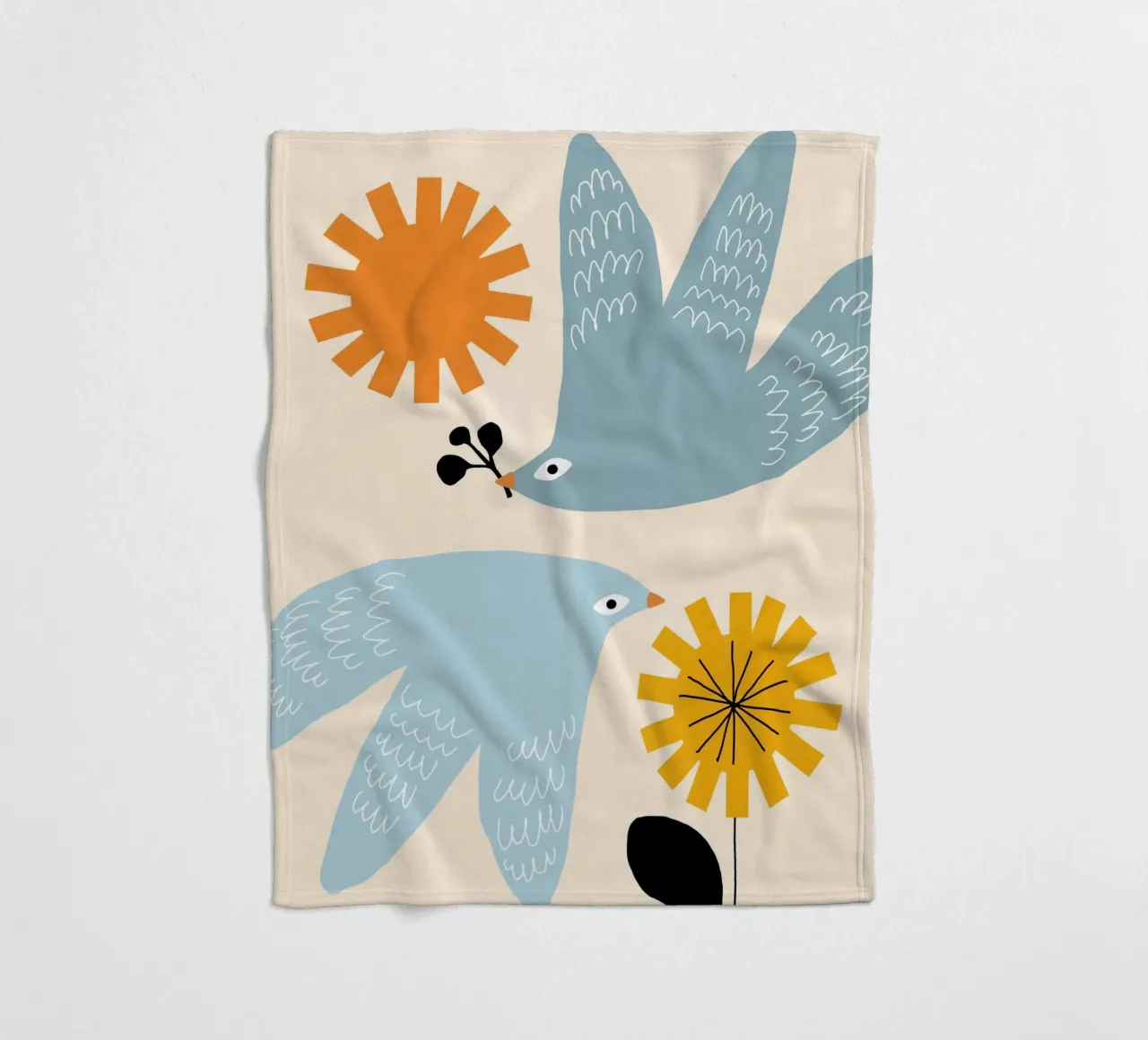 Flirting with Spring manta de franela de Gale Switzer