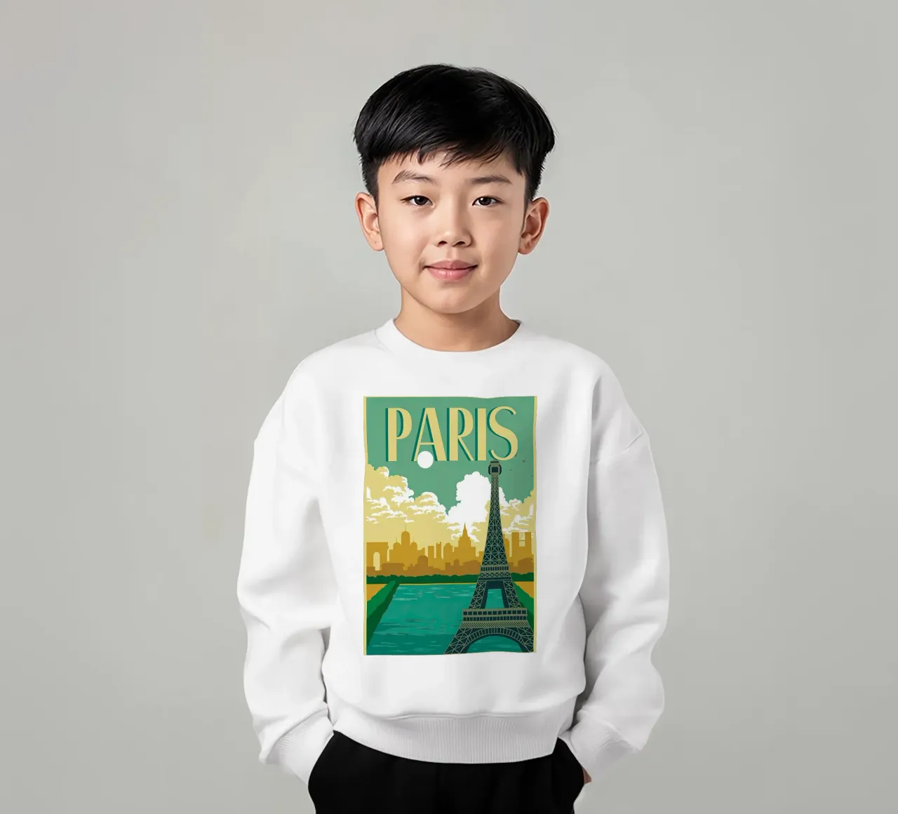 Travel - Paris Wonderland kids sweatshirt by busaw