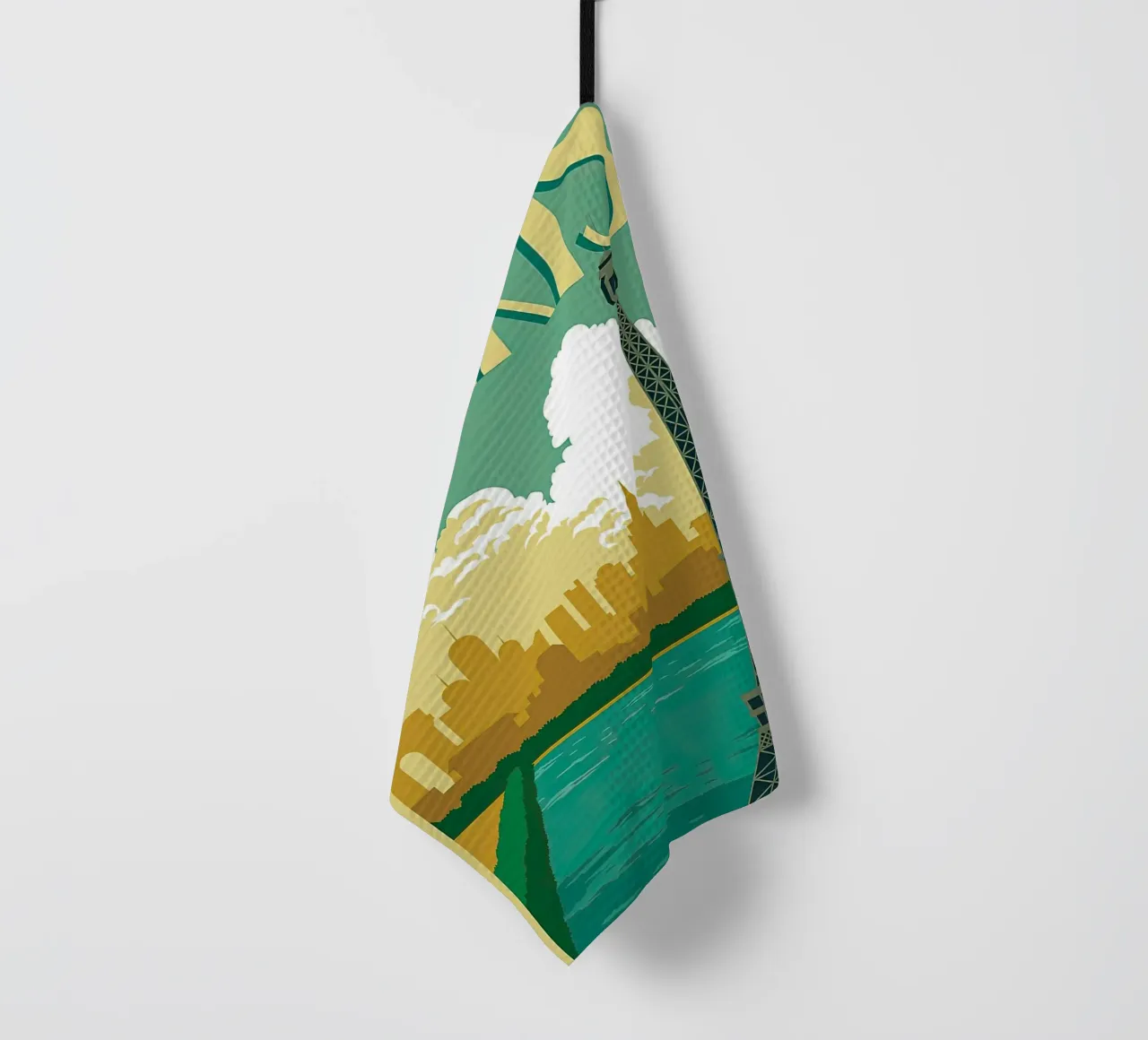 Travel - Paris Wonderland tea towel by busaw