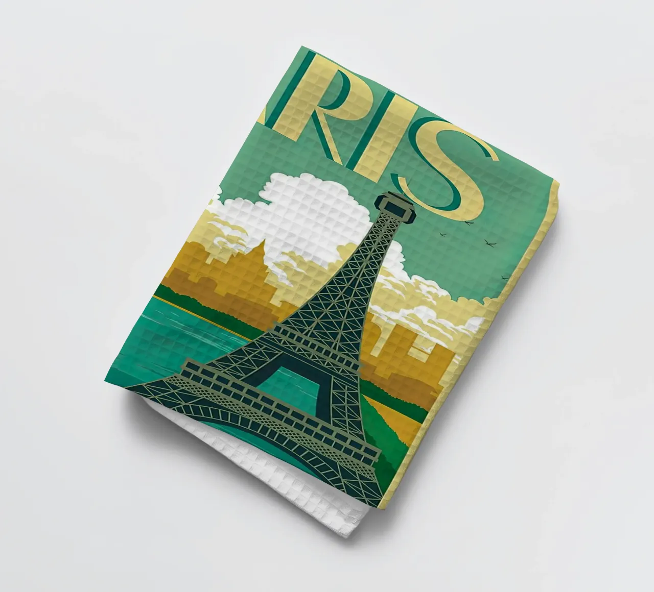 Travel - Paris Wonderland tea towel by busaw