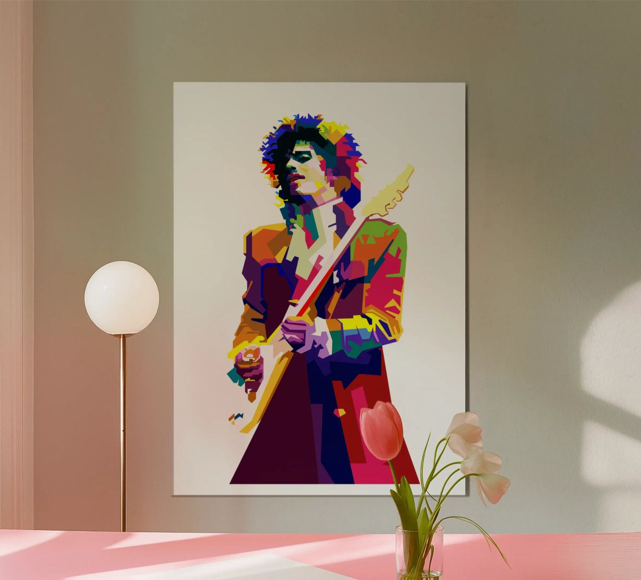 Prince Rock Zanger Muzikant WPAP Nu Trending poster van Artkreator