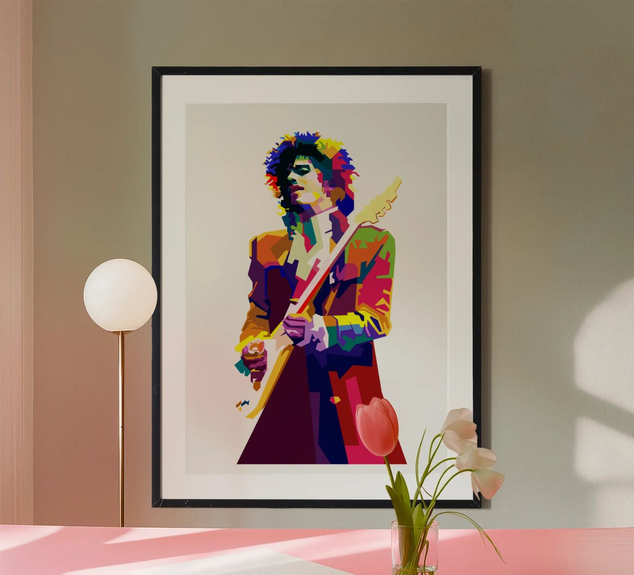 Prince Rock Zanger Muzikant WPAP Nu Trending poster van Artkreator