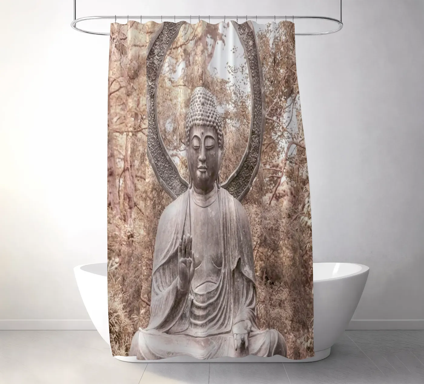 Buda Duschvorhang von Shot By Clint