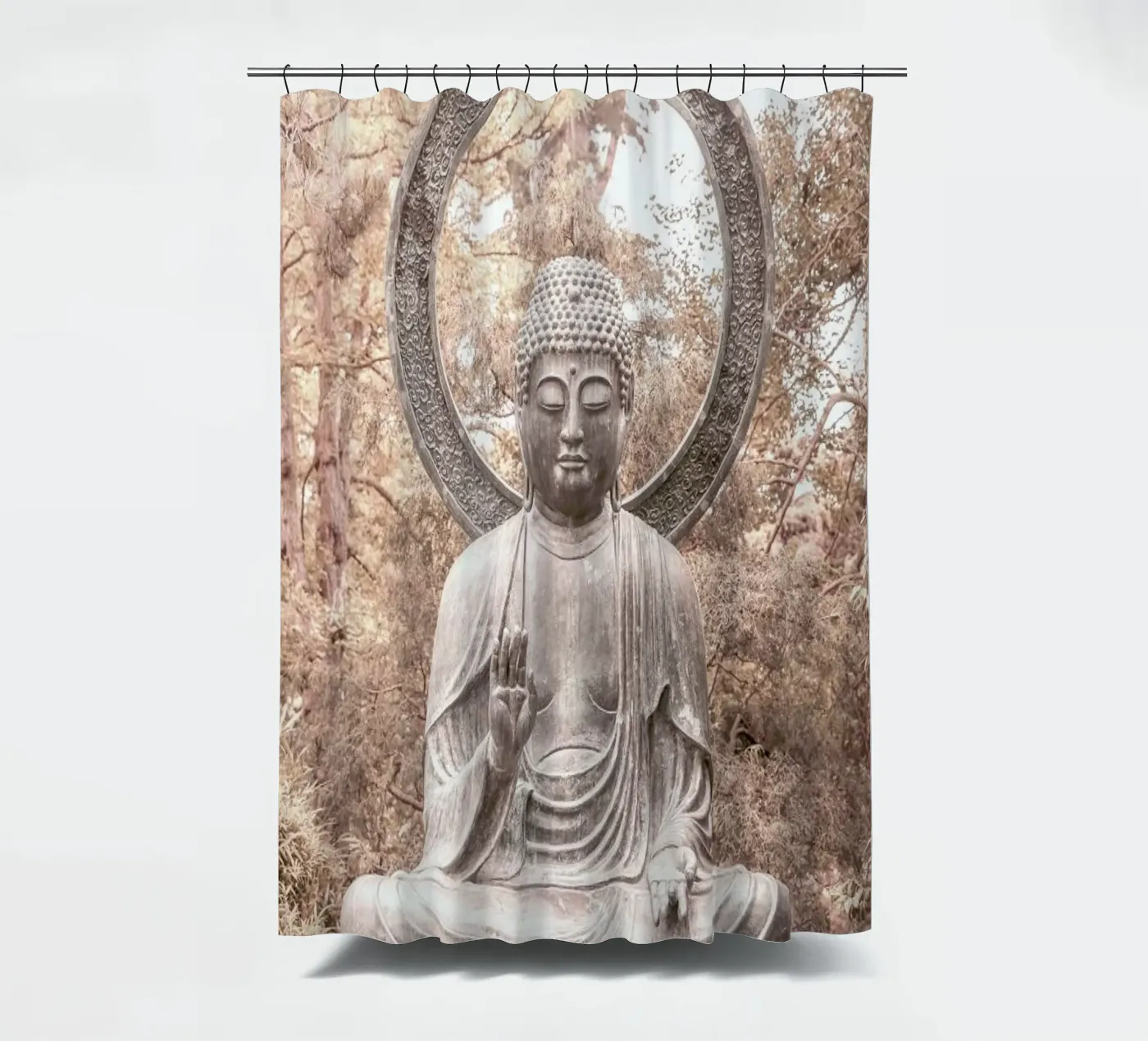 Buda Duschvorhang von Shot By Clint