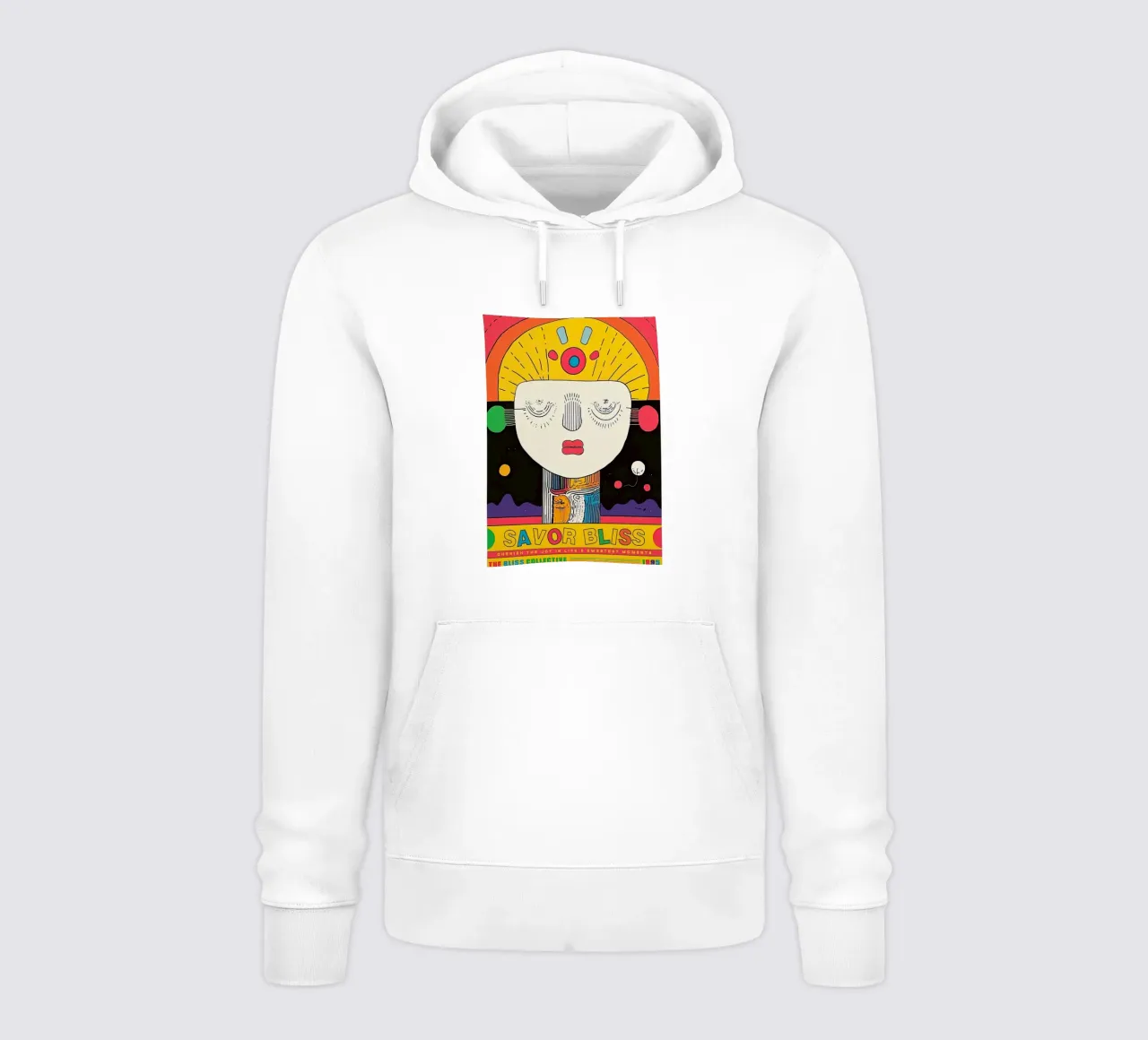 Volto astratto felpa con cappuccio da aaron Shop